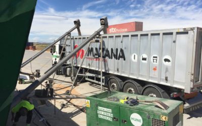 La terminal AgroTim en Monzón duplicará los trenes de agroalimentario con el Puerto