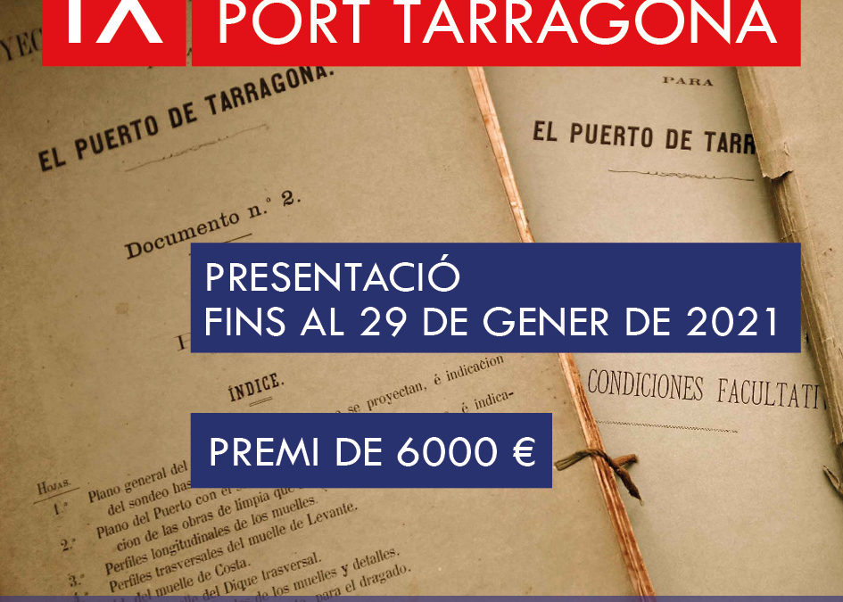Convocado el IX Premio de Investigación Puerto de Tarragona