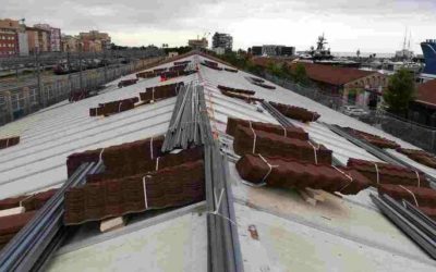 El Museu del Port sigue con su reforma superando la fase de desmontaje de la cubierta