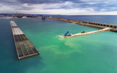 El muelle de Balears entra en una nueva fase con la construcción del dique sur y norte