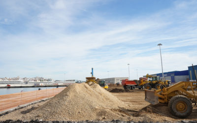 El Port inicia una nueva pavimentación en el muelle de Aragón