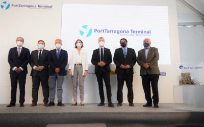 La ministra Reyes Maroto y el presidente del Port inauguran las obras de la ‘PortTarragona Terminal Guadalajara – Marchamalo’