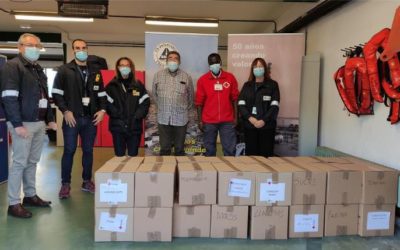 ASESA entrega 374 kilos de alimentos a Cruz Roja