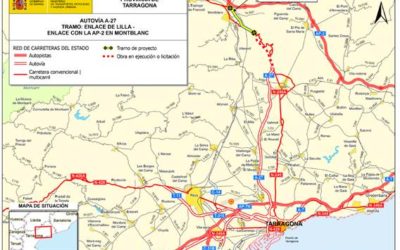 Mitma formaliza el contrato para redactar el proyecto del último tramo de la autovía A-27, entre Lilla y el enlace con la AP-2 en Montblanc