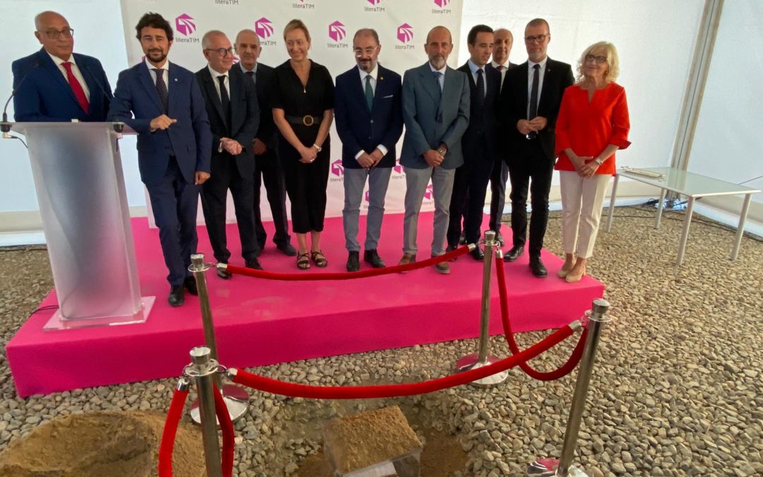 Primera piedra de la terminal intermodal de Tamarite de Litera