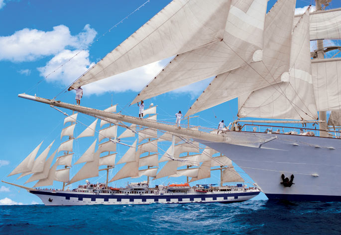 Vuelve a  la Ràpita un crucero de la compañía Star Clyppers