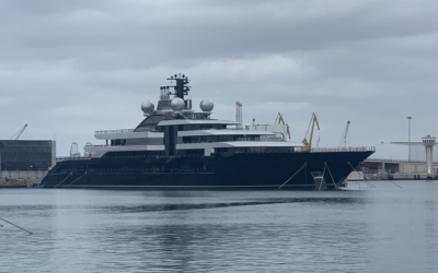 El FBI inspecciona el Crescent, barco de un oligarca ruso retenido en Tarragona desde hace un año