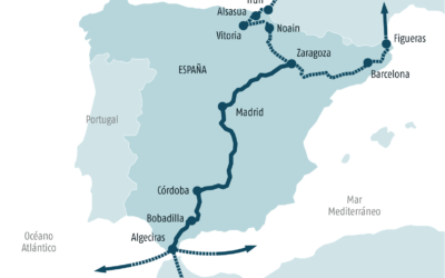 Adif lanza el proyecto para impulsar los servicios de Autopista Ferroviaria en el tramo Zaragoza-Tarragona