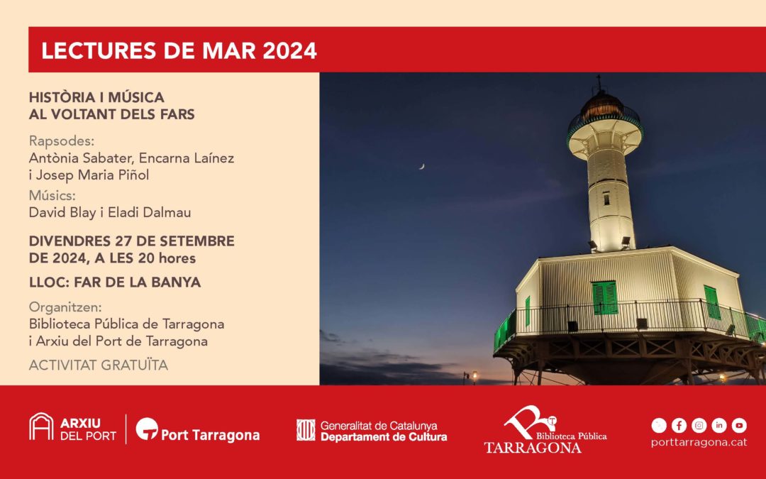 El Far de la Banya del Port se llenará de historia y música con la V edición de ‘Lecturas de mar’