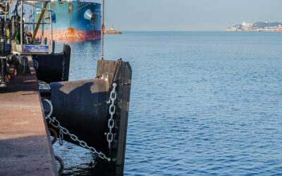 Port Tarragona inicia la instalación de nuevas defensas marítimas en el Muelle de Catalunya