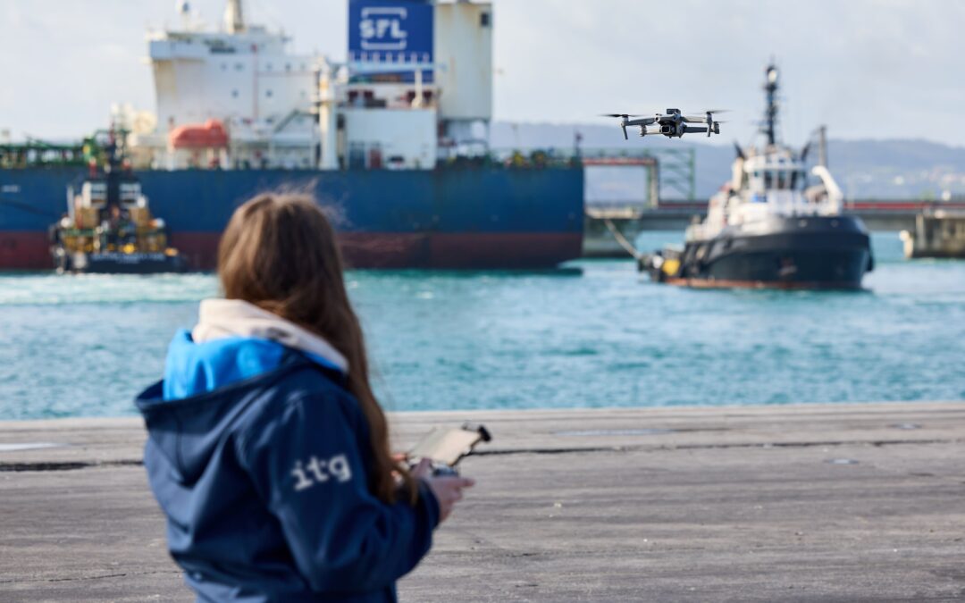Puertos del Estado prepara una Guía para dar soporte y seguridad al uso de drones en los puertos