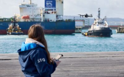 Puertos del Estado prepara una Guía para dar soporte y seguridad al uso de drones en los puertos
