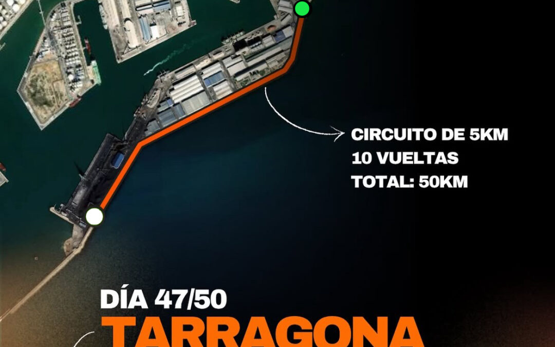 Sergio Turull corre en Tarragona en el marco de su reto solidario “50-50-50”